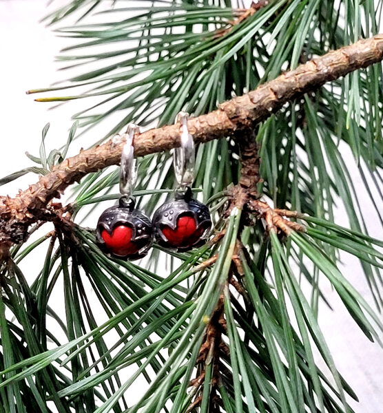 Gotlandes bumbas, auskari sudrabā